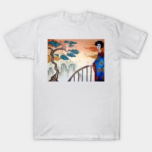 Geisha and the Mountains T-Shirt